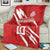 Custom Rugby Japan Blanket The Champion Brave Blossoms Red Color - Wonder Print Shop
