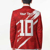 Custom Rugby Japan Blazer The Champion Brave Blossoms Red Color - Wonder Print Shop