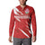 Custom Rugby Japan Button Sweatshirt The Champion Brave Blossoms Red Color - Wonder Print Shop