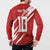 Custom Rugby Japan Button Sweatshirt The Champion Brave Blossoms Red Color - Wonder Print Shop