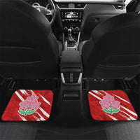 Custom Rugby Japan Car Mats The Champion Brave Blossoms Red Color - Wonder Print Shop