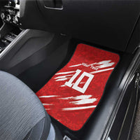 Custom Rugby Japan Car Mats The Champion Brave Blossoms Red Color - Wonder Print Shop