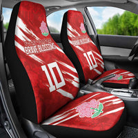Custom Rugby Japan Car Seat Cover The Champion Brave Blossoms Red Color - Wonder Print Shop