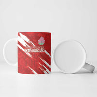 Custom Rugby Japan Ceramic Mug The Champion Brave Blossoms Red Color - Wonder Print Shop