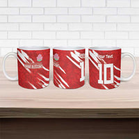 Custom Rugby Japan Ceramic Mug The Champion Brave Blossoms Red Color - Wonder Print Shop