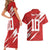 Custom Rugby Japan Couples Matching Short Sleeve Bodycon Dress and Hawaiian Shirt The Champion Brave Blossoms Red Color - Wonder Print Shop