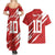 Custom Rugby Japan Couples Matching Summer Maxi Dress and Hawaiian Shirt The Champion Brave Blossoms Red Color - Wonder Print Shop