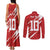 Custom Rugby Japan Couples Matching Tank Maxi Dress and Long Sleeve Button Shirt The Champion Brave Blossoms Red Color - Wonder Print Shop