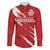 Custom Rugby Japan Family Matching Mermaid Dress and Hawaiian Shirt The Champion Brave Blossoms Red Color - Wonder Print Shop
