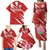 Custom Rugby Japan Family Matching Puletasi and Hawaiian Shirt The Champion Brave Blossoms Red Color - Wonder Print Shop
