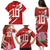 Custom Rugby Japan Family Matching Puletasi and Hawaiian Shirt The Champion Brave Blossoms Red Color - Wonder Print Shop