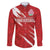 Custom Rugby Japan Family Matching Puletasi and Hawaiian Shirt The Champion Brave Blossoms Red Color - Wonder Print Shop
