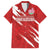 Custom Rugby Japan Family Matching Short Sleeve Bodycon Dress and Hawaiian Shirt The Champion Brave Blossoms Red Color - Wonder Print Shop