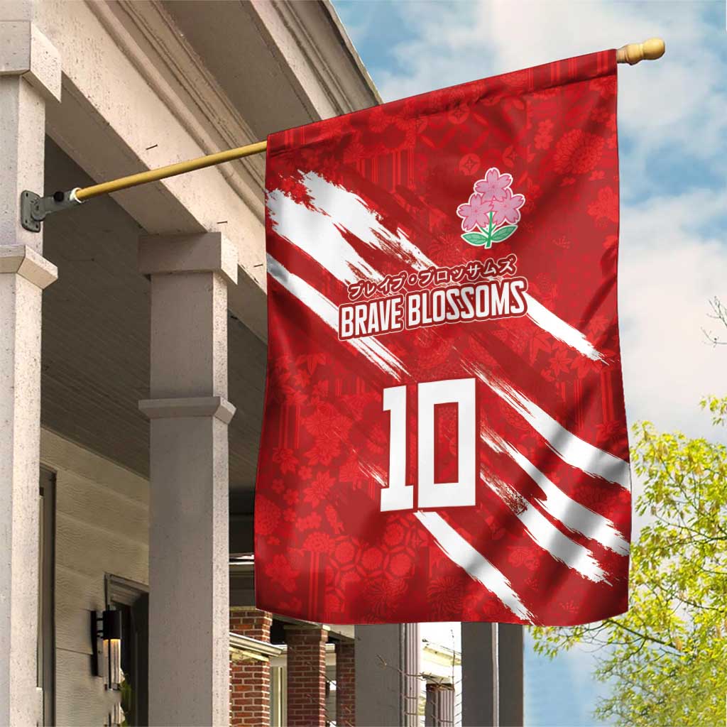 Custom Rugby Japan Garden Flag The Champion Brave Blossoms Red Color - Wonder Print Shop