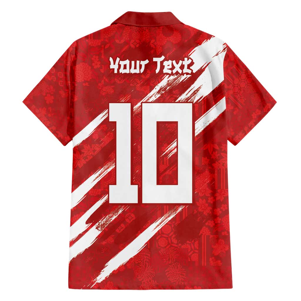 Custom Rugby Japan Hawaiian Shirt The Champion Brave Blossoms Red Color - Wonder Print Shop