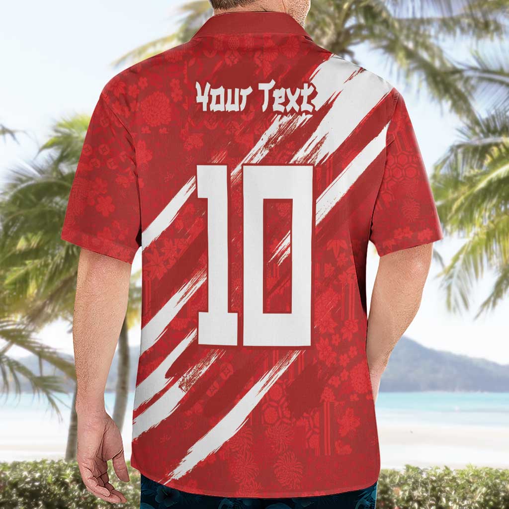 Custom Rugby Japan Hawaiian Shirt The Champion Brave Blossoms Red Color - Wonder Print Shop