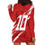 Custom Rugby Japan Hoodie Dress The Champion Brave Blossoms Red Color - Wonder Print Shop