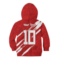 Custom Rugby Japan Kid Hoodie The Champion Brave Blossoms Red Color - Wonder Print Shop