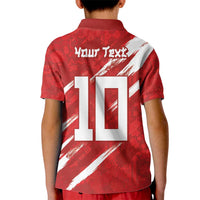 Custom Rugby Japan Kid Polo Shirt The Champion Brave Blossoms Red Color - Wonder Print Shop