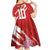 Custom Rugby Japan Kid Short Sleeve Dress The Champion Brave Blossoms Red Color - Wonder Print Shop