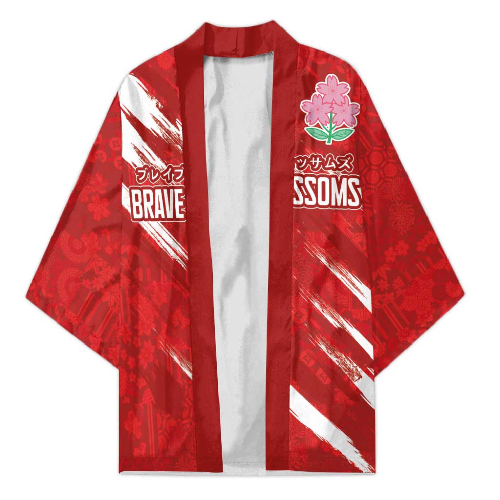 Custom Rugby Japan Kimono The Champion Brave Blossoms Red Color - Wonder Print Shop