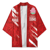 Custom Rugby Japan Kimono The Champion Brave Blossoms Red Color - Wonder Print Shop
