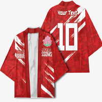 Custom Rugby Japan Kimono The Champion Brave Blossoms Red Color - Wonder Print Shop