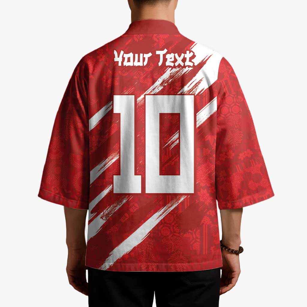 Custom Rugby Japan Kimono The Champion Brave Blossoms Red Color - Wonder Print Shop