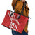 Custom Rugby Japan Leather Tote Bag The Champion Brave Blossoms Red Color - Wonder Print Shop