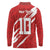 Custom Rugby Japan Long Sleeve Polo Shirt The Champion Brave Blossoms Red Color - Wonder Print Shop