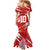 Custom Rugby Japan Mermaid Dress The Champion Brave Blossoms Red Color - Wonder Print Shop