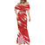 Custom Rugby Japan Mermaid Dress The Champion Brave Blossoms Red Color - Wonder Print Shop