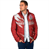 Custom Rugby Japan Padded Jacket The Champion Brave Blossoms Red Color - Wonder Print Shop