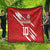 Custom Rugby Japan Quilt The Champion Brave Blossoms Red Color - Wonder Print Shop