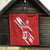Custom Rugby Japan Quilt The Champion Brave Blossoms Red Color - Wonder Print Shop