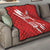 Custom Rugby Japan Quilt The Champion Brave Blossoms Red Color - Wonder Print Shop