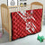 Custom Rugby Japan Quilt The Champion Brave Blossoms Red Color - Wonder Print Shop