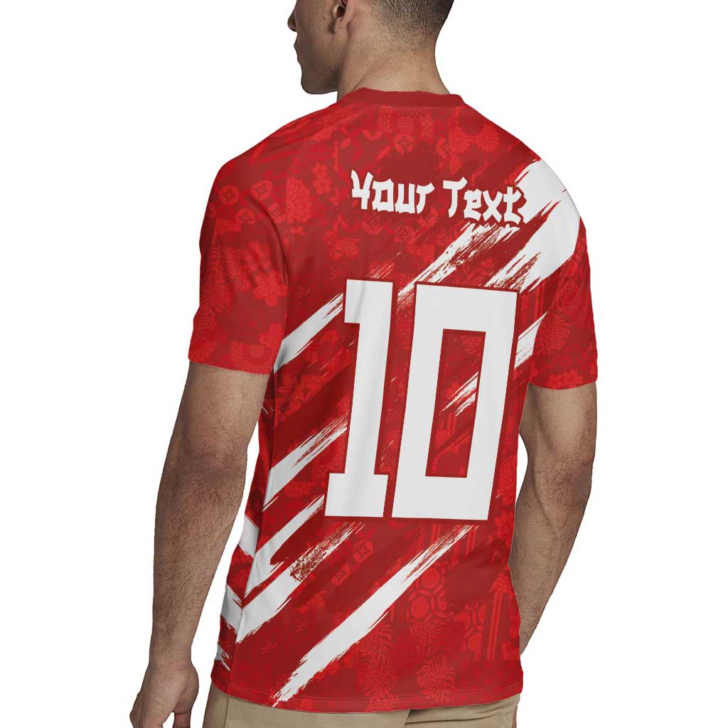 Custom Rugby Japan Rugby Jersey The Champion Brave Blossoms Red Color - Wonder Print Shop