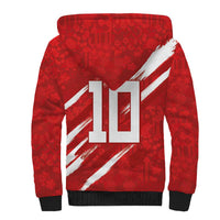 Custom Rugby Japan Sherpa Hoodie The Champion Brave Blossoms Red Color - Wonder Print Shop