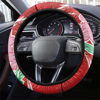 Rugby Japan Steering Wheel Cover The Champion Brave Blossoms Red Color - Wonder Print Shop