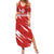 Custom Rugby Japan Summer Maxi Dress The Champion Brave Blossoms Red Color - Wonder Print Shop