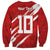 Custom Rugby Japan Sweatshirt The Champion Brave Blossoms Red Color - Wonder Print Shop