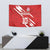 Custom Rugby Japan Tapestry The Champion Brave Blossoms Red Color - Wonder Print Shop