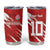 Custom Rugby Japan Tumbler Cup The Champion Brave Blossoms Red Color - Wonder Print Shop