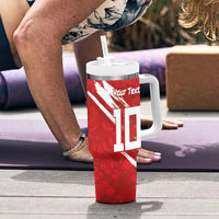 Custom Rugby Japan Tumbler With Handle The Champion Brave Blossoms Red Color - Wonder Print Shop