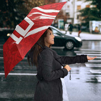 Custom Rugby Japan Umbrella The Champion Brave Blossoms Red Color - Wonder Print Shop