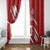 Custom Rugby Japan Window Curtain The Champion Brave Blossoms Red Color - Wonder Print Shop