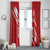 Custom Rugby Japan Window Curtain The Champion Brave Blossoms Red Color - Wonder Print Shop