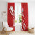 Custom Rugby Japan Window Curtain The Champion Brave Blossoms Red Color - Wonder Print Shop