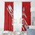 Custom Rugby Japan Window Curtain The Champion Brave Blossoms Red Color - Wonder Print Shop